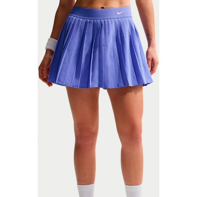 Nike Dri-Fit Victory High Rise Pleated Rok Dames-blauw