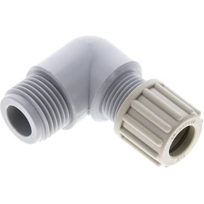 12x10mm & G1/2'' PA L-Vorm Knelfitting Buitendraad 10bar