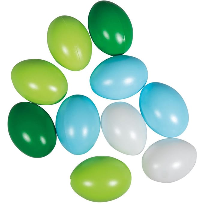 Deco eieren pastel - Pastel blauw-groen