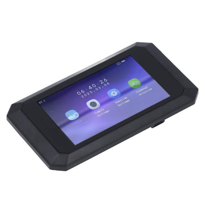 Sonnette Caméra Oeil de Boeuf 1080P 2MP Angle de 135 Degrés Vision Nocturne Écran Couleur LCD 3,97 Pouces Visiteur Électronique de Porte