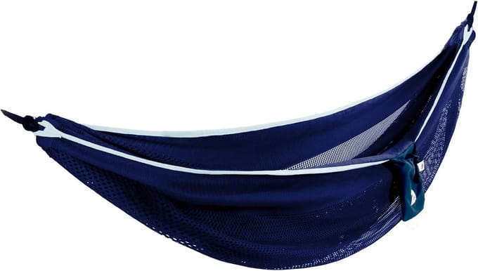 Mesh Hangmat - Dubbele Hangmat - Ontspannen Buiten - Compact Opvouwbaar - 325 cm Lengte - Blauw Turquoise