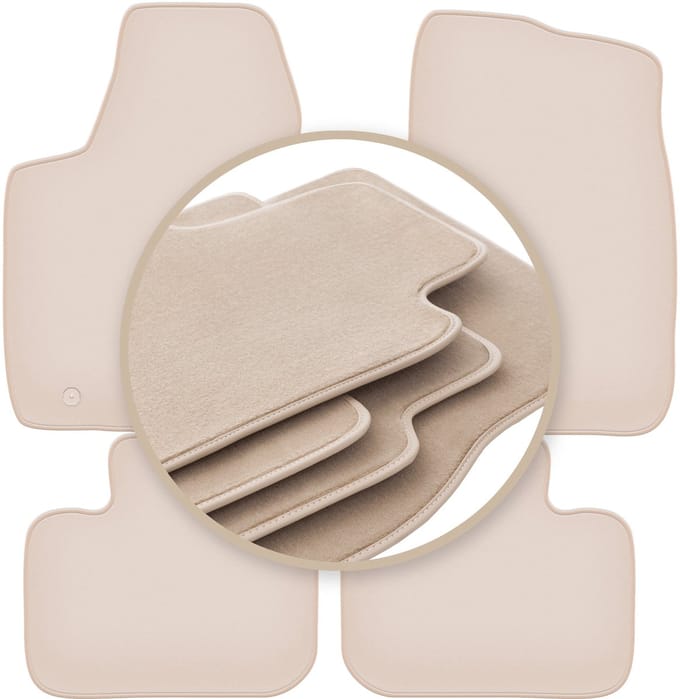 PREMIUM beige vloermatten voor: Dodge Charger LD coupé 2011-2020