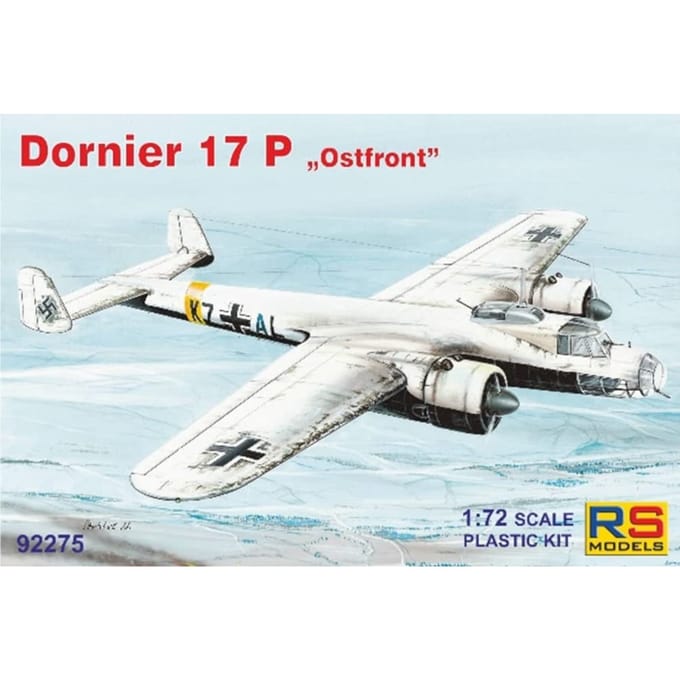 RS Model Luftwaffe Dornier 17P Front de l'Est Maquette en plastique 92275 1/72 white