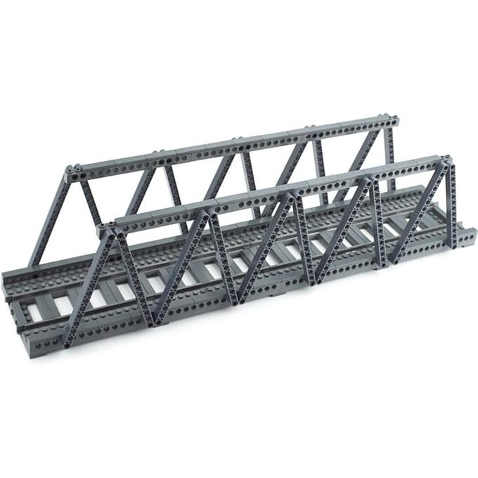 Stadstrein Bufferstop Onderdelen MOC Bouwstenen Creatieve Brug Leduo Assemblage Deeltjes Speelgoed voor Treinstation