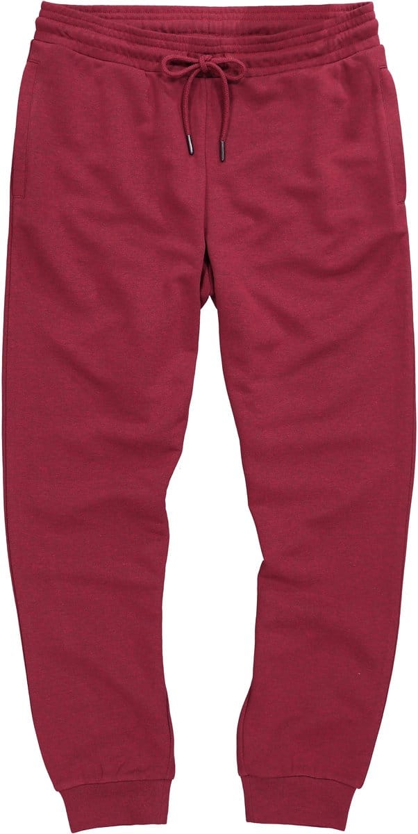 JP 1880 - Heren - Sweatpants thuispak lichte sweatstof - Robijnrood - Maat L