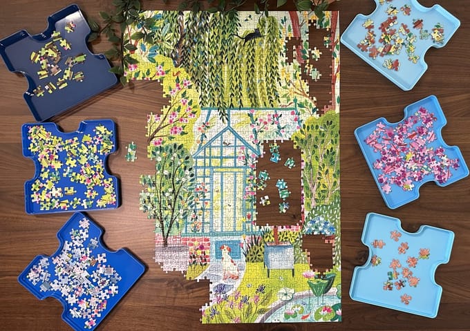 Jig & Puz Puzzel sorteerdozen - 6 stuks accessoires voor puzzels - 3+ jaar