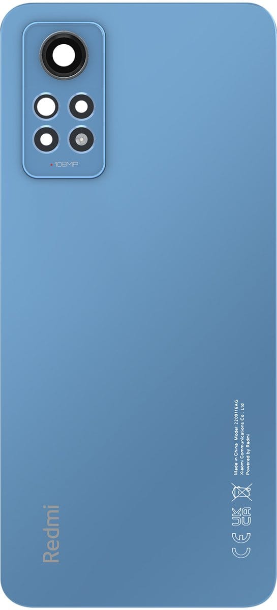 Xiaomi, Batterijdeksel voor Xiaomi Redmi Note 12 Pro 4G Glacier Original Service Pack, Lichtblauw