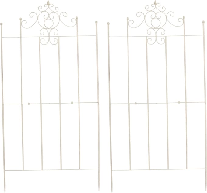 CLP Paula Set van 2 Trellis - Plantenklimrek - antiek/creme