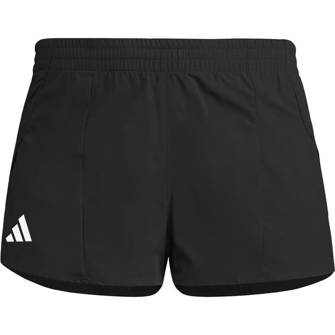 adidas Adizero Essentials Split Hardloopshorts Dames-Zwart