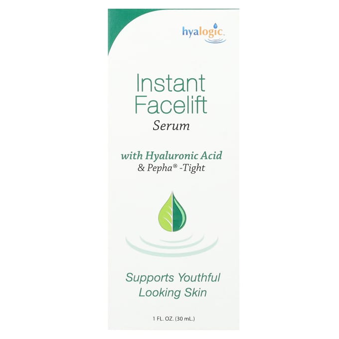 Hyalogic, Sérum lifting instantané, acide hyaluronique et Pepha-Tight, sans parfum, 1 fl oz (30 ml) brown