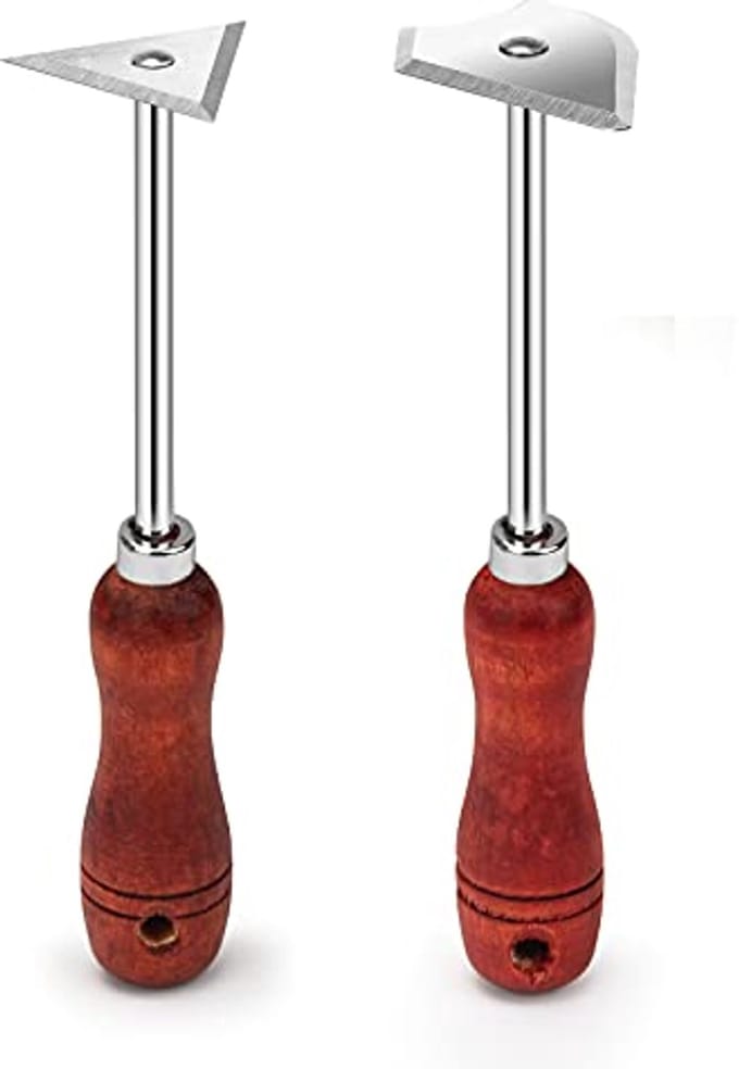 Combinatie Verf Scheer Haken - Heavy Duty RVS Verf Remover Tool Met Houten Handvat