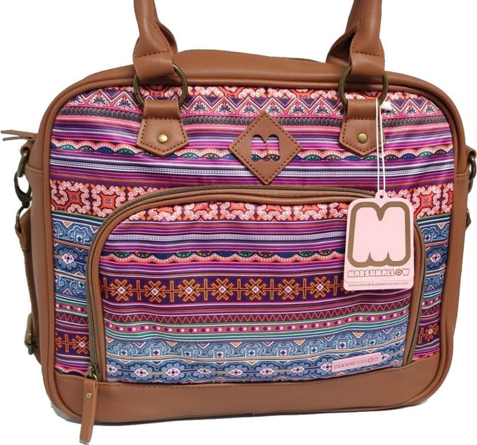Marsh Mallow ETHNIC Omhang Hand & Schoudertas Ibiza