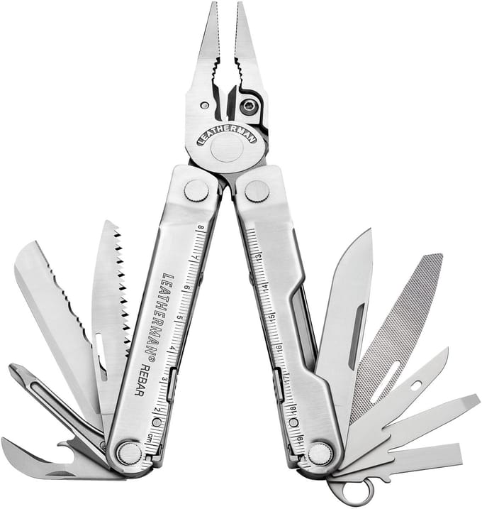 Leatherman Rebar® Multitool Roestvrijstaal – Klassieke Multitool Met Volledige Vergrendeling