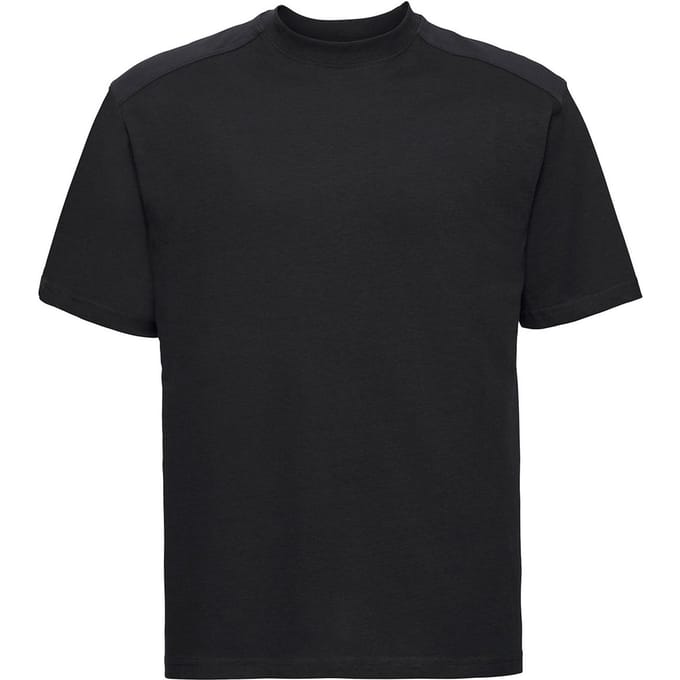 Russell Heren Zwaargewicht T-Shirt (Zwart)