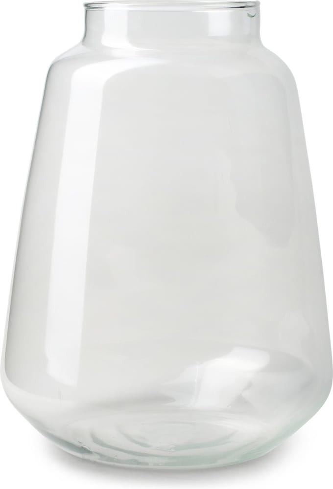Jodeco Bloemenvaas Zef - helder transparant - glas - 26 x 35 cm - vaas