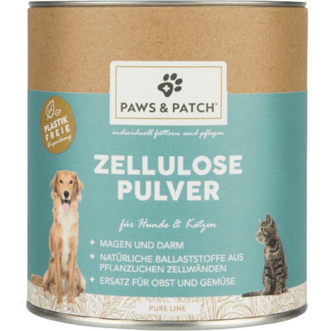 150g PAWS & PATCH Cellulose Poeder Enkelvoudig Voer Hond Kat