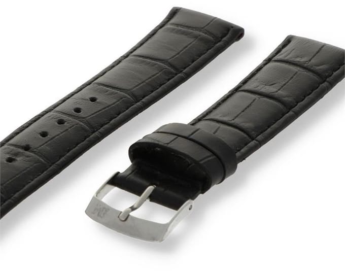 Morellato PMX019SAMBA PF Horlogebandje - Leer - Zwart - 16 mm