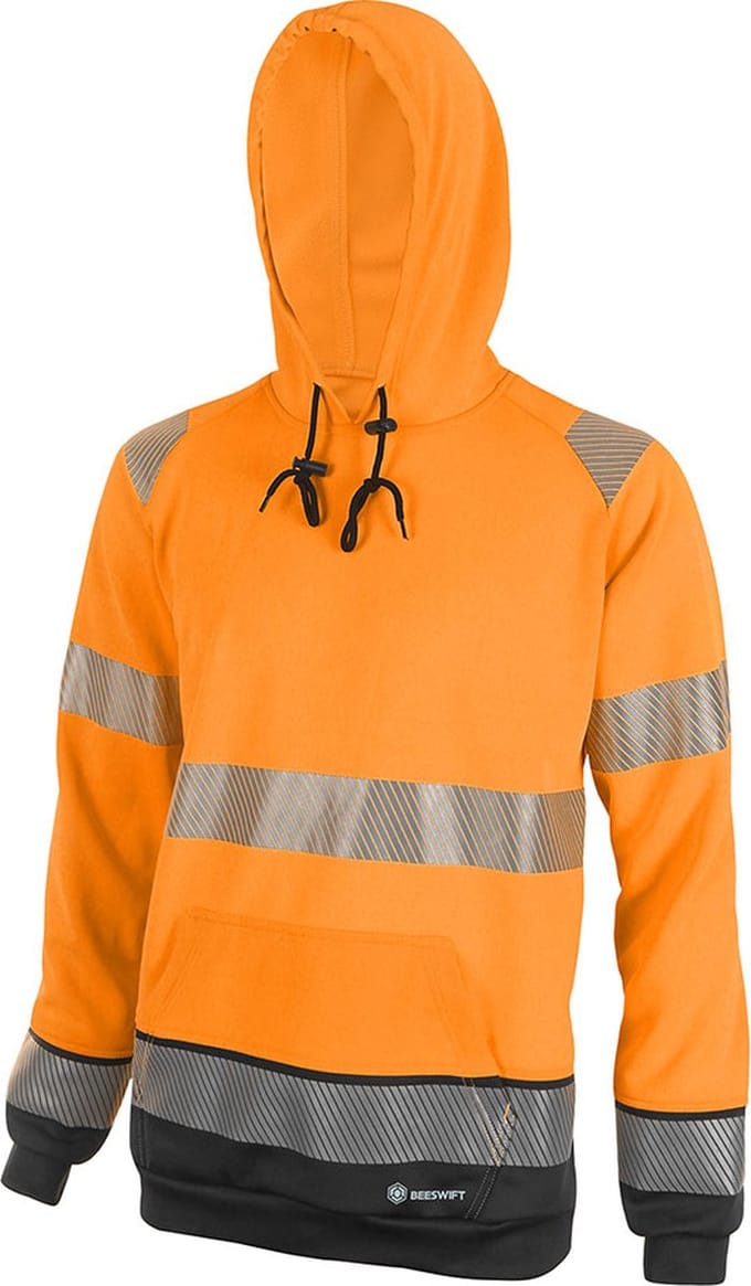 Beeswift HiVis Hoody - Oranje/Zwart - Maat L