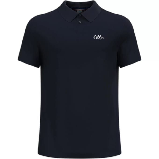 Odlo Essential Solid Korte Mouw Poloshirt Blauw M Man