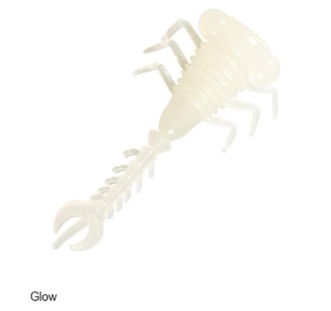 Zman Zacht Kunstaas LarvaZ 1,75 Inch 8/Pack Glow (4076) white