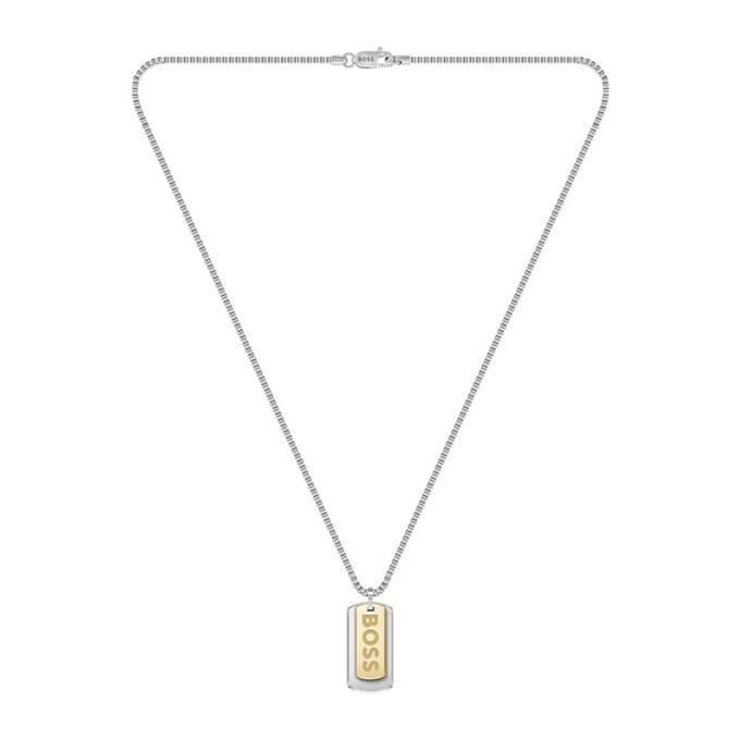 BOSS - 1580576 - Halsketting - Heren - zilver - 61cm - DEVON