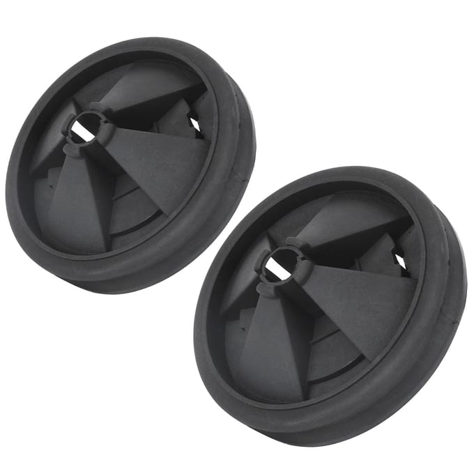 2 stuks Siliconen Afvalvermaler Anti-Spatdeksel Geschikt voor InSinkErator 87mm Buitendiameter gray