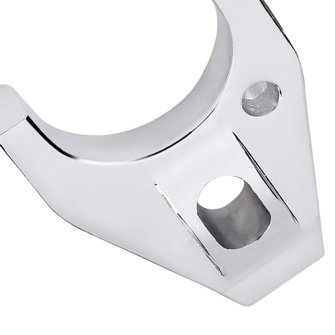 Chrome Billet Aluminium Verdeelkap Klem Vasthouder voor Chevy SBC BBC SB BB HEI Elektronisch white