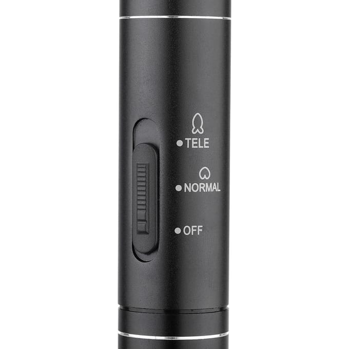 Super Uni-Directionele Condensator MIC Microfoon voor Interview zwart