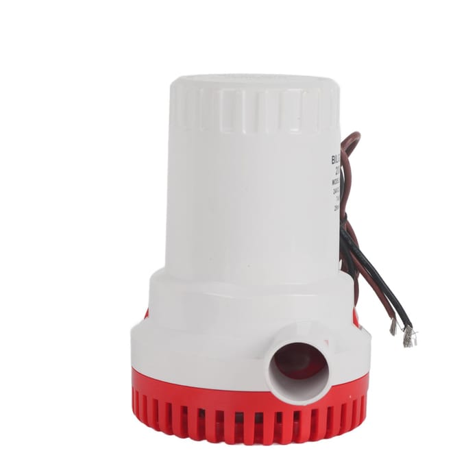 Pompe de cale silencieuse pour bateau, submersible, micro-vidange, pour étang, piscine, 2 000 GPH, 24 V