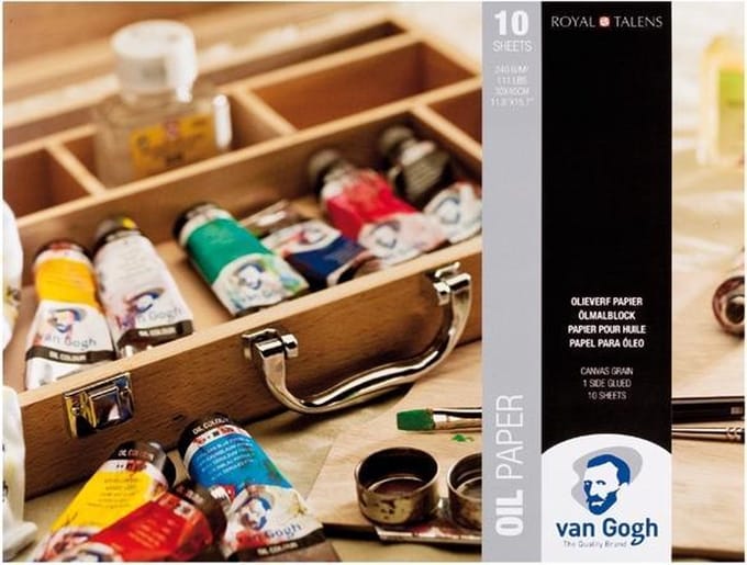 Van Gogh olieverf papier - wit - FSC mix
