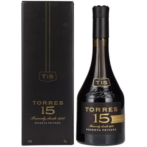 Torres 15 RESERVA PRIVADA Brandy 40% Vol. 0,7l in geschenkverpakking