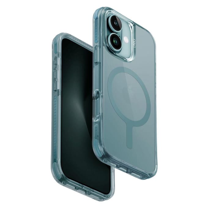 Hoesje voor iPhone 16 Plus 6.7  UNIQ Combat Magclick groen