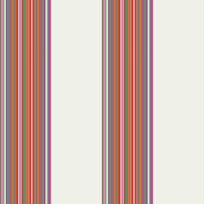 Bluuming Affairs - Kinderbehang- Behangpapier - Strepen - Kinderkamer - Wit - 0,53 x 10,05 M.