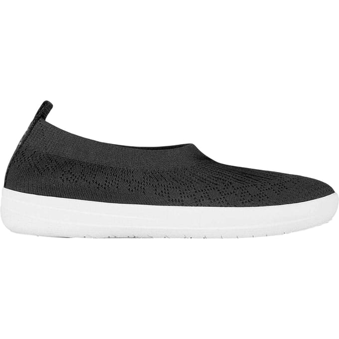 Fit Flop Platte pumps van Uberknit voor dames (Zwart)