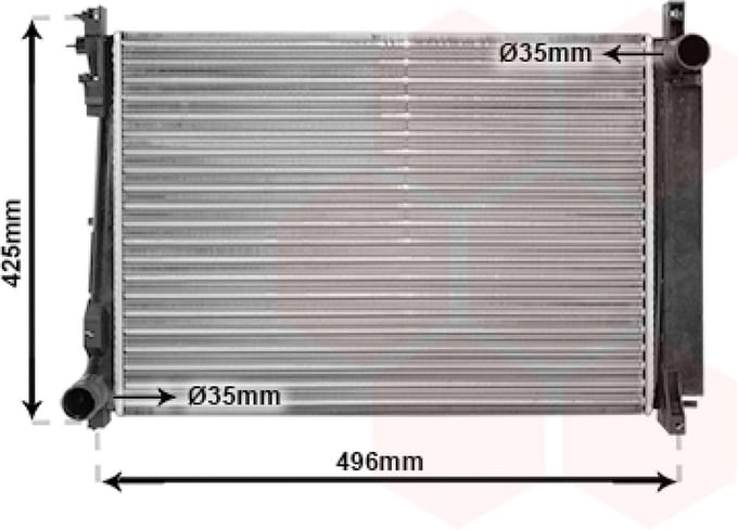 Van Wezel - RADIATOR VOOR CHRYSLER VOYAGER 2001-2008 05072260AA