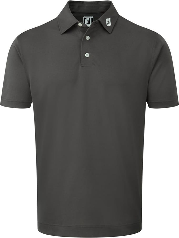 Footjoy Stretch Pique Polo Shirt Charcoal
