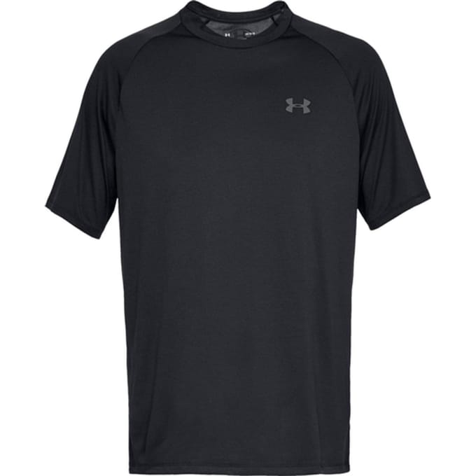 Under Armour UA Tech 2.0 SS Tee-BLK Heren Sportshirt - Zwart - Graphite