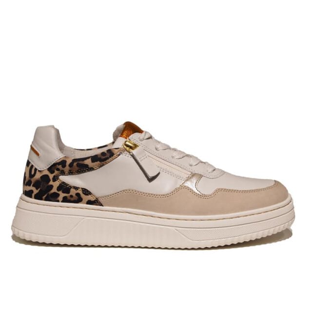 Gabor Leopard Sneakers wit Leer - Dames