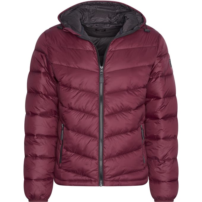 Cappuccino Italia - Heren Jas Hooded Puffer Jacket - Rood - Maat XXL