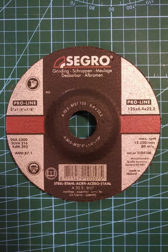 Segro Pro-Line afbraamschijf 125 x 6.4 x 22.2mm