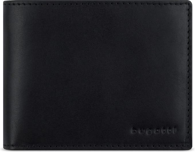 bugatti Portemonnee Wallet With Flap Black Zwart