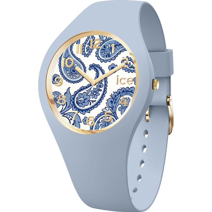 Ice Watch ICE flower - Blue aura 025899 Horloge - Siliconen - Blauw - Ø 37 mm