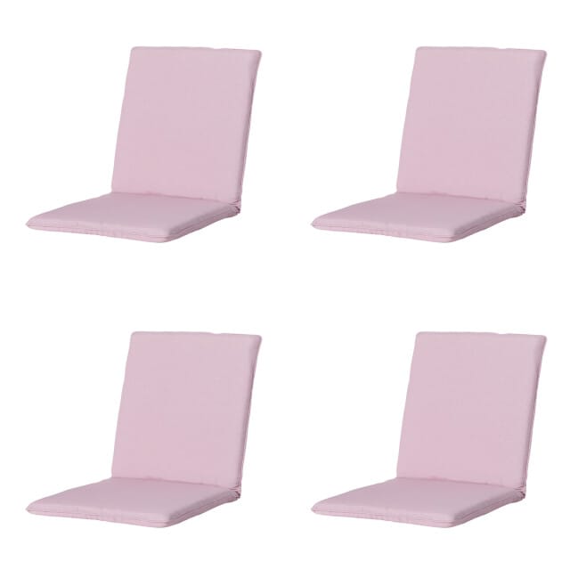 Madison - Stapelstoelkussen Panama soft pink - Ca. 97x49 cm - Set van 4