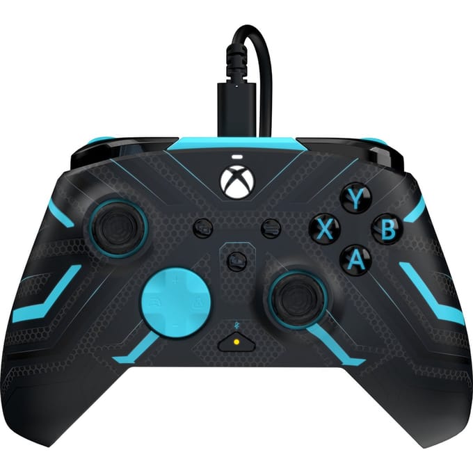 PDP Gaming Rematch Bedrade Controller - Titan Steel Glow in the Dark - Xbox Series X|S