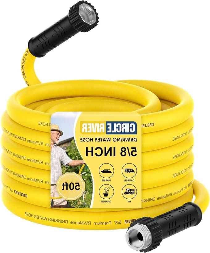 Waterslang - Drinkwaterslang - Camper Onderhoud - BPA Vrij - 15 Meter - Geel