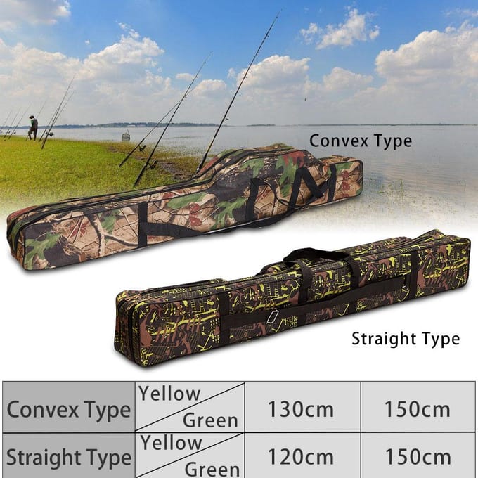 Lixada Vistas Dubbele Laag Grote Capaciteit Vishengel Tackle Bag 120/150cm 120cm! black