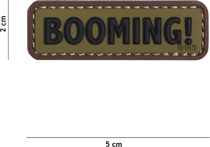 101 Inc Embleem 3D Pvc Booming! Groen  Bruin   18050