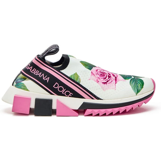 Magnian sneakers met Rose print Dolce & Gabbana