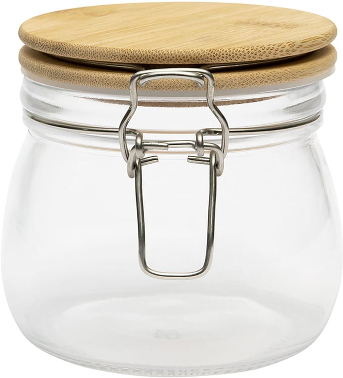 BrandNewCake Weckpot met Bamboe Deksel 500ml