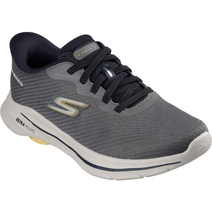 Skechers GO WALK 8 Pate Textile Heren Taupe Standaard Sneakers
